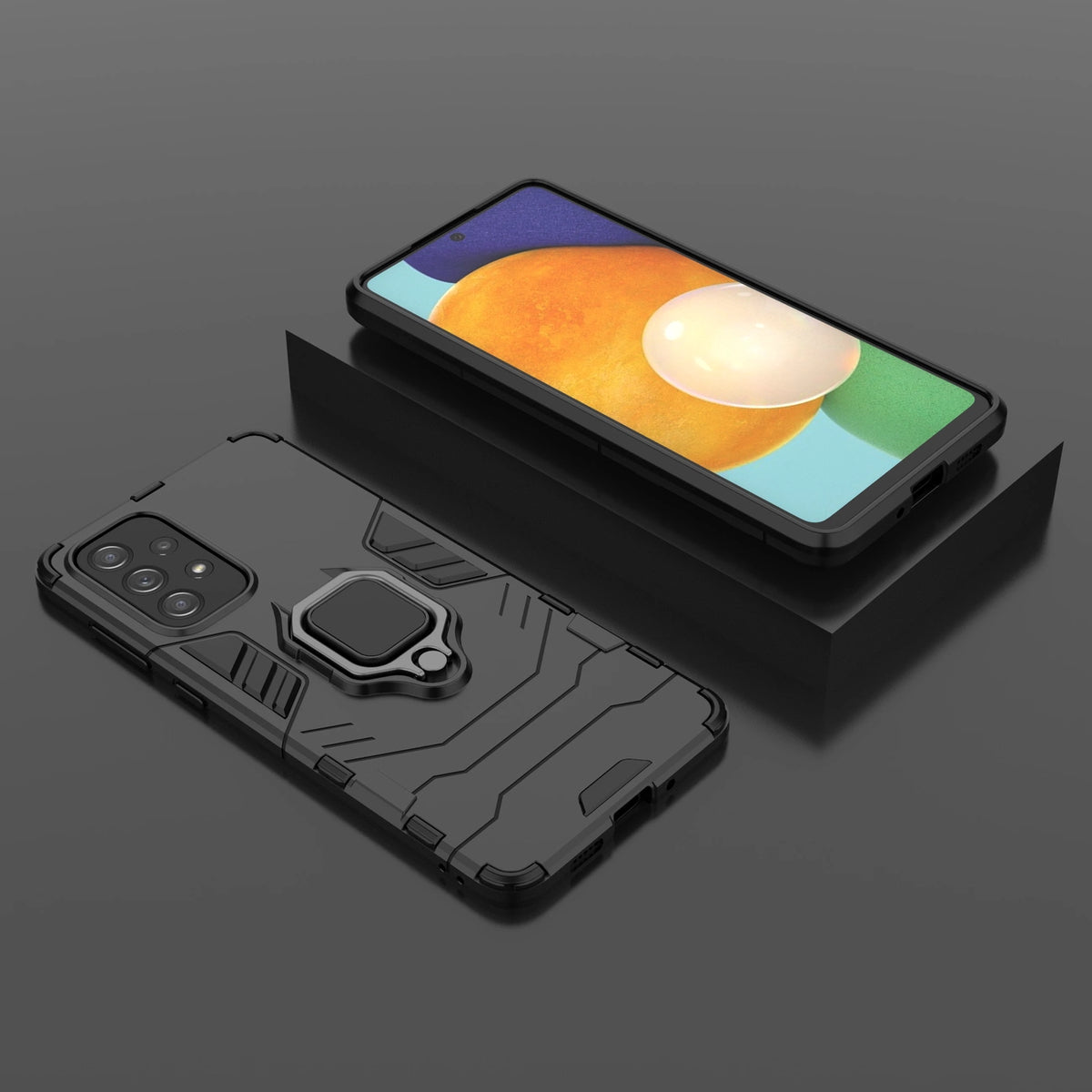 Ring Armor pancerne hybrydowe etui pokrowiec + magnetyczny uchwyt Samsung – zdjęcie 8