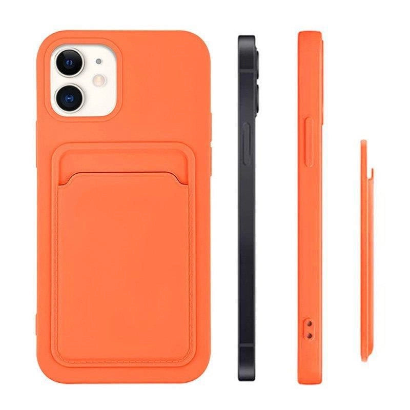 Card Case silikonowe etui do Samsung Galaxy S22+ (S22 Plus) granatowy – zdjęcie 9