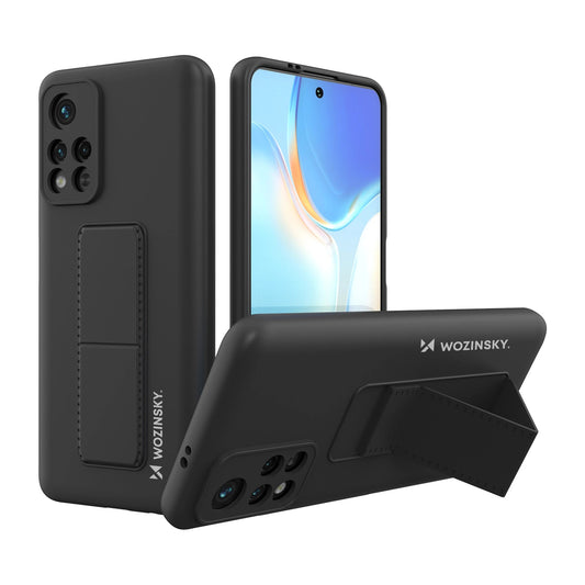Wozinsky Kickstand Case silikonowe etui z podstawką etui Xiaomi Redmi Note