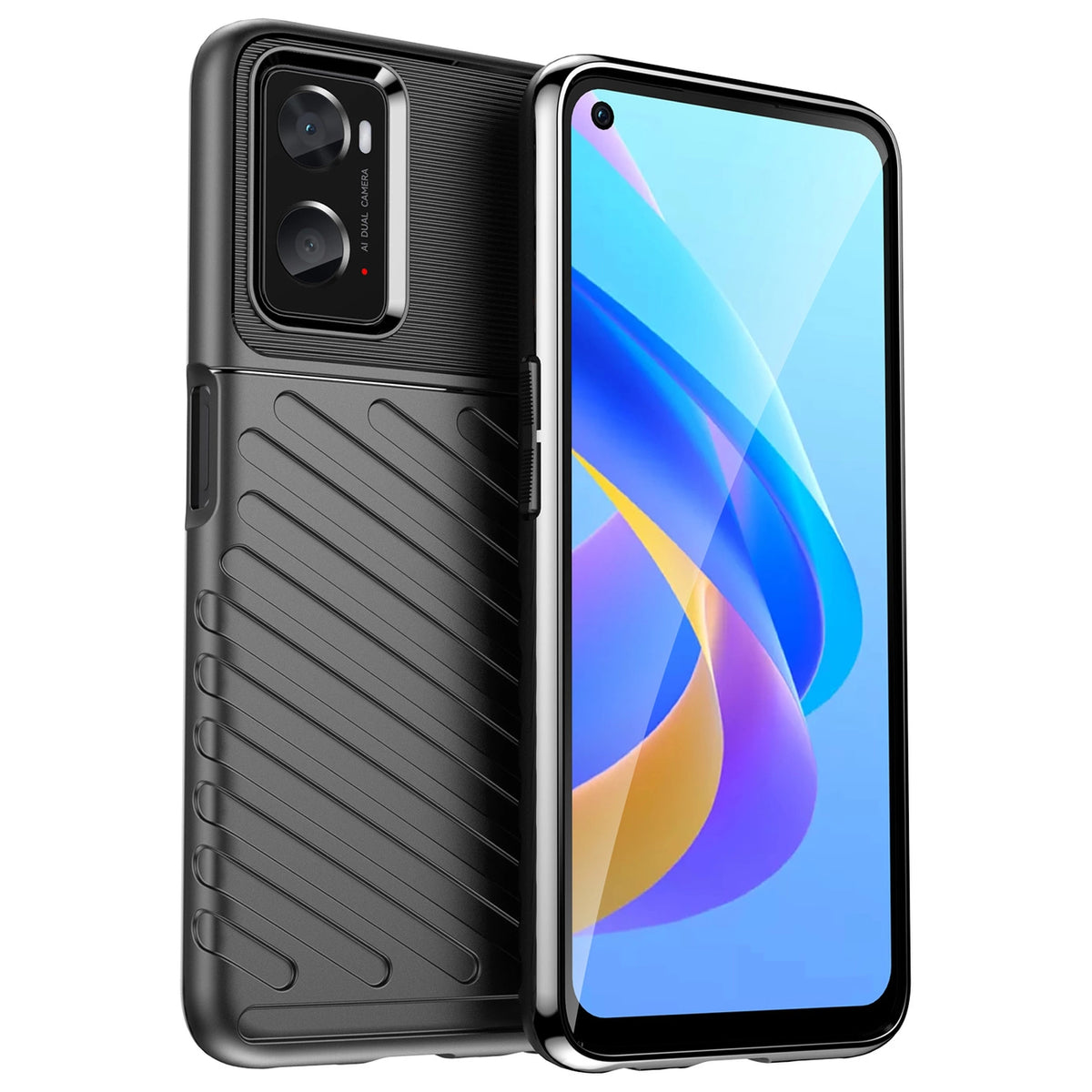 Thunder Case elastyczne pancerne etui pokrowiec Oppo A76 / Oppo A36