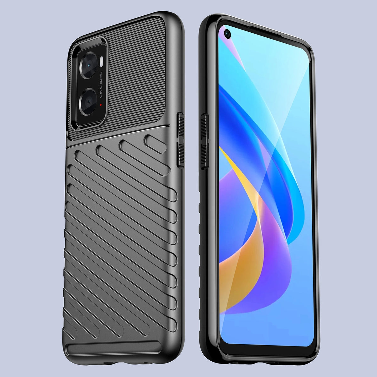 Thunder Case elastyczne pancerne etui pokrowiec Oppo A76 / Oppo A36 – zdjęcie 5