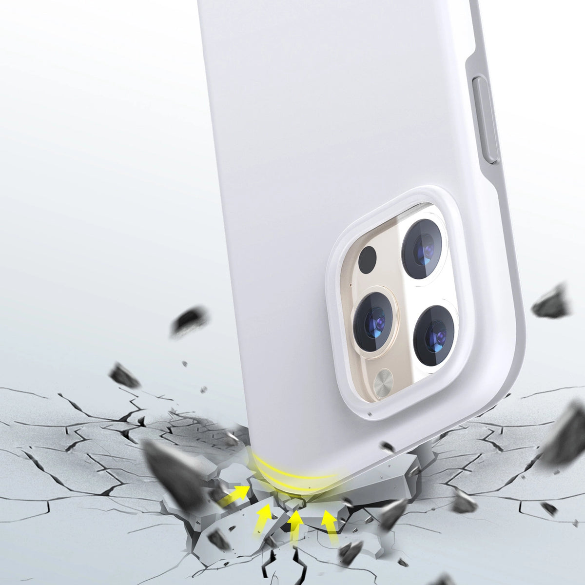 Choetech MFM Anti-drop case etui do iPhone 13 Pro biały (PC0113-MFM-WH) – zdjęcie 3