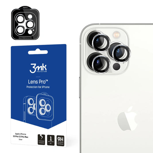 Osłona aparatu 3mk Lens na iPhone 13 Pro / iPhone 13 Pro Max - srebrna