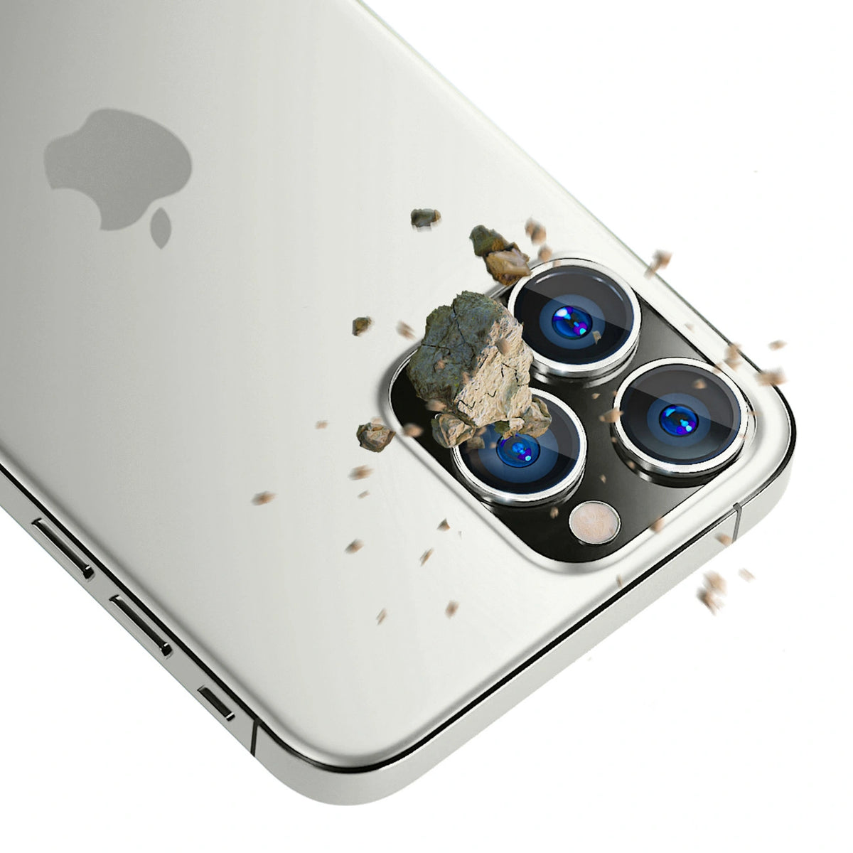 Osłona aparatu 3mk Lens na iPhone 13 Pro / iPhone 13 Pro Max - srebrna – zdjęcie 3