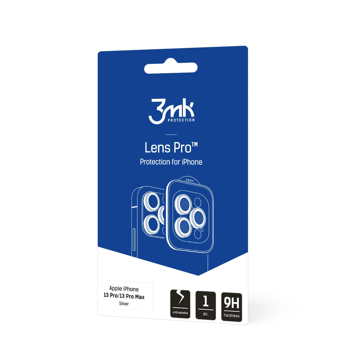 Osłona aparatu 3mk Lens na iPhone 13 Pro / iPhone 13 Pro Max - srebrna – zdjęcie 4