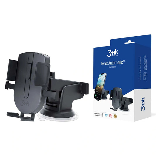 Uchwyt 3mk Twist Automatic Car Holder samochodowy z na kokpit - czarny