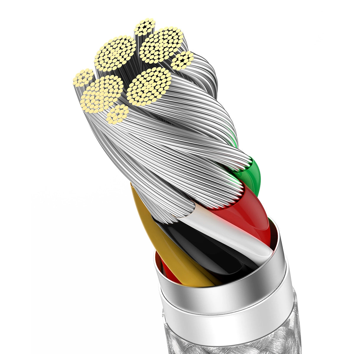 Baseus Dynamic Series kabel USB - USB Typ C 100W 2m biały (CALD000702) – zdjęcie 7
