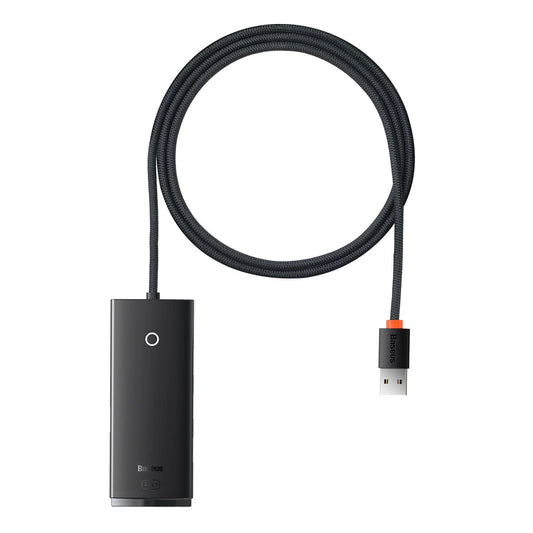 Baseus Lite Series HUB adapter do 4xUSB-A 3.0 5Gb/s czarny (WKQX030101)