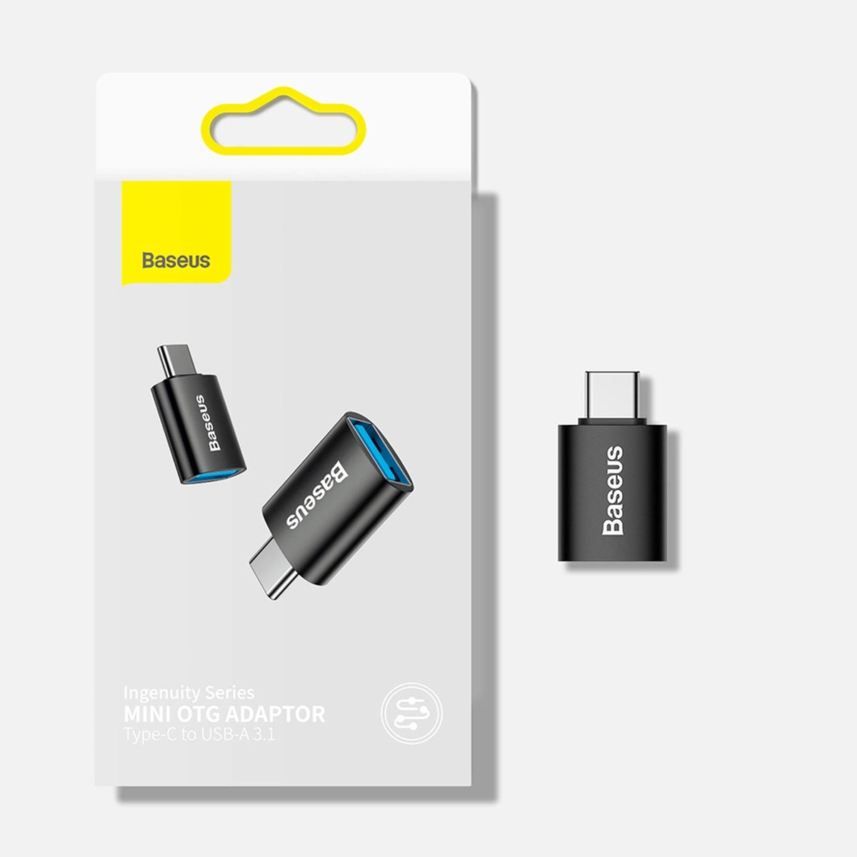 Adapter Baseus Ingenuity Series z USB-C do USB-A 10Gb/s - czarny – zdjęcie 13