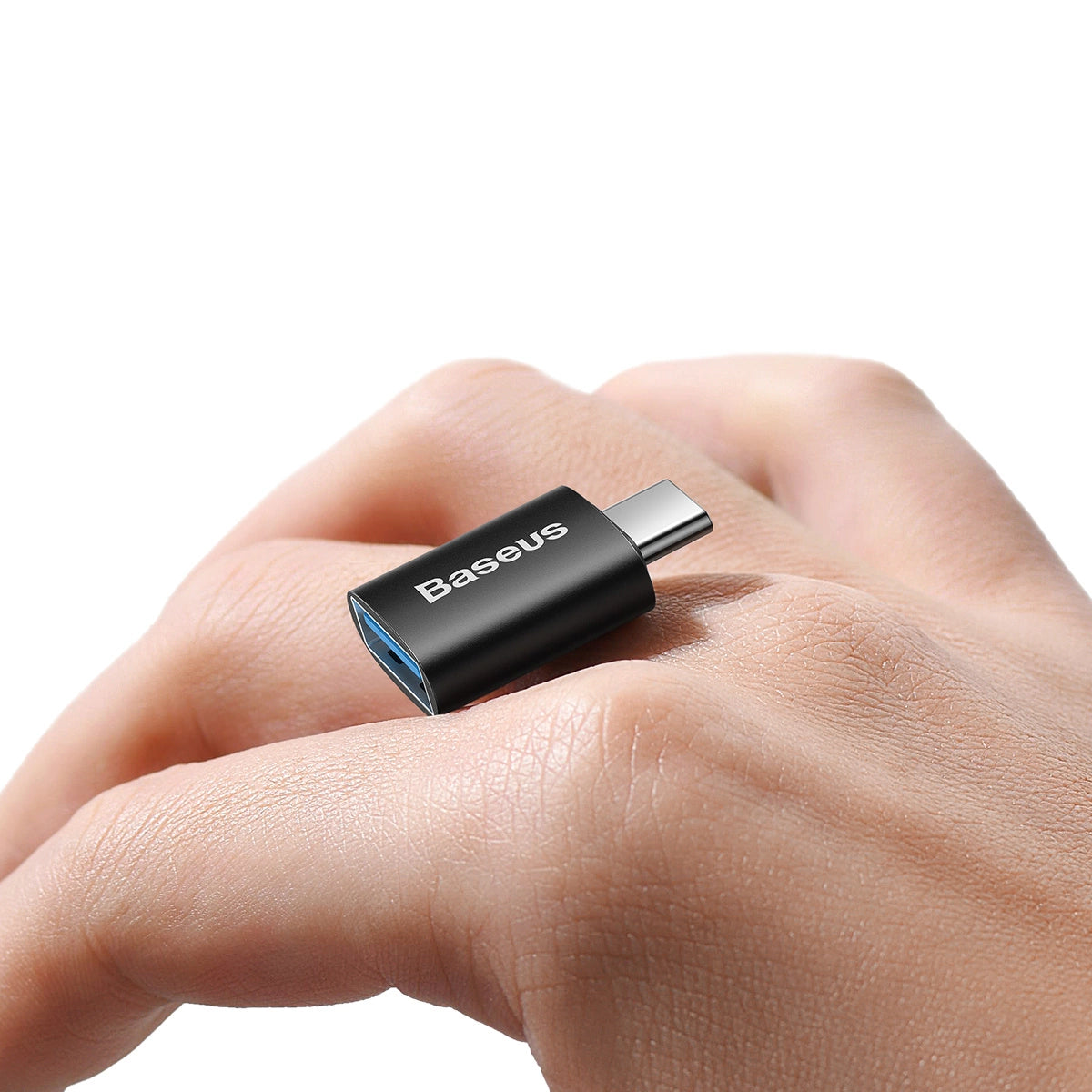 Adapter Baseus Ingenuity Series z USB-C do USB-A 10Gb/s - czarny – zdjęcie 8