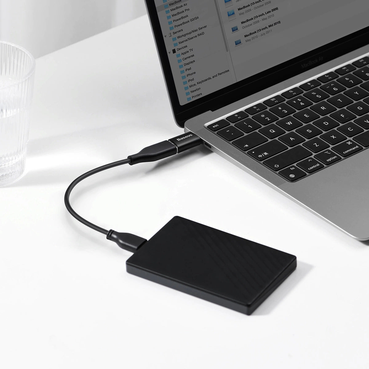Adapter Baseus Ingenuity Series z USB-C do USB-A 10Gb/s - czarny – zdjęcie 9