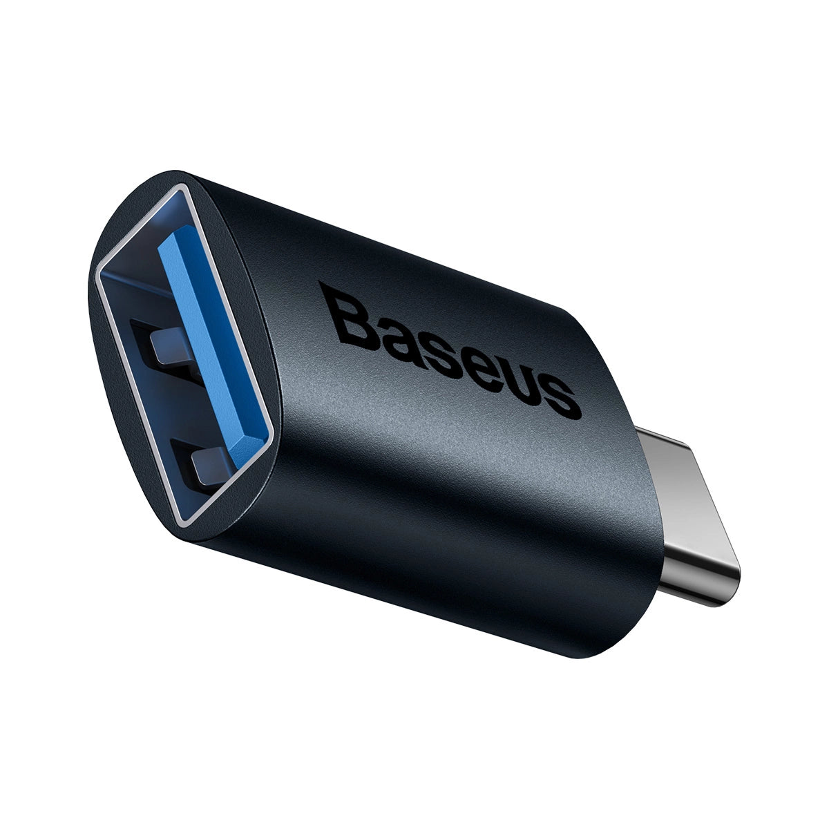 Adapter Baseus Ingenuity Series z USB-C do USB-A 10Gb/s - niebieski – zdjęcie 3