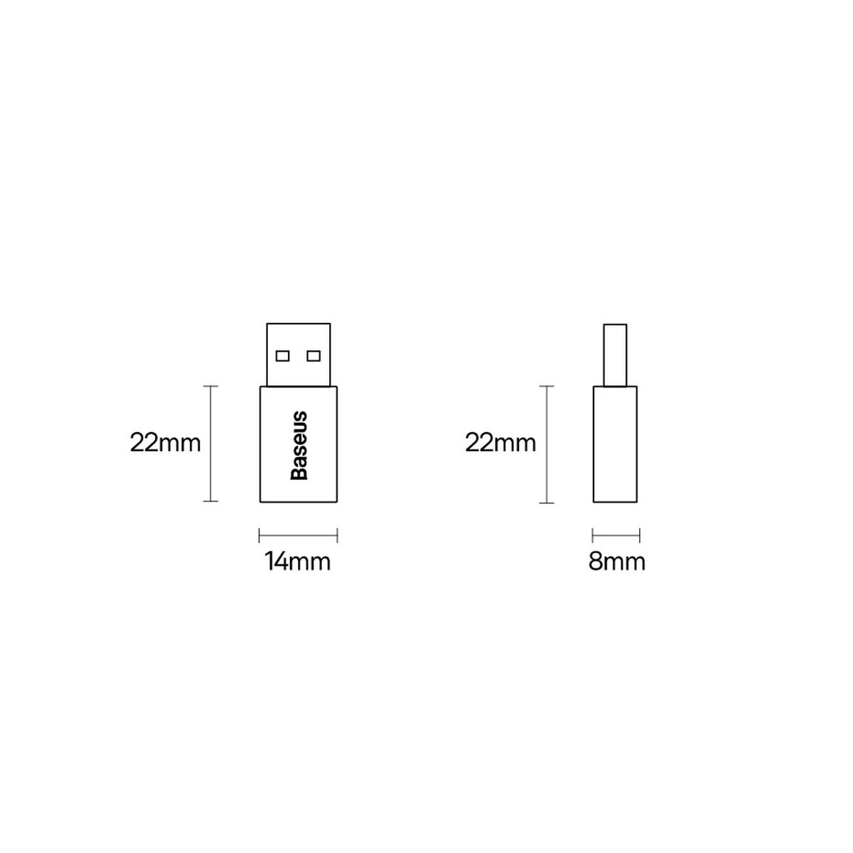 Baseus Ingenuity Series Mini przejściówka do USB Typ C czarny (ZJJQ000101) – zdjęcie 16