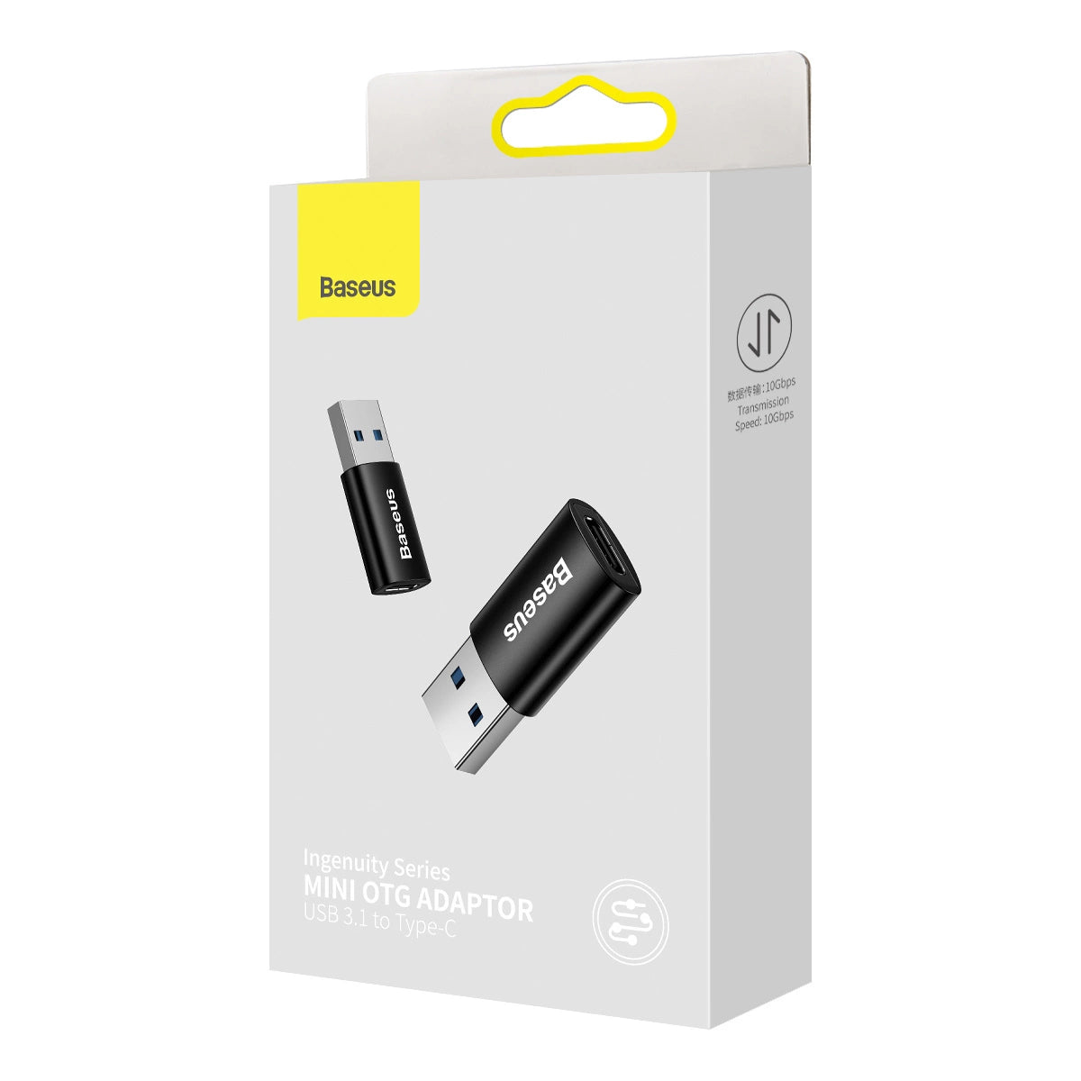 Baseus Ingenuity Series Mini przejściówka do USB Typ C czarny (ZJJQ000101) – zdjęcie 5