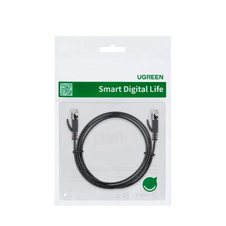 Kabel Ugreen NW102 50177 płaski sieciowy LAN Ethernet Cat. 6 8m - czarny – zdjęcie 5