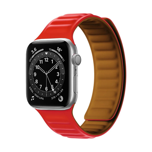 Pasek magnetyczny Magnetic Strap opaska do Apple Watch 41 mm - czerwony