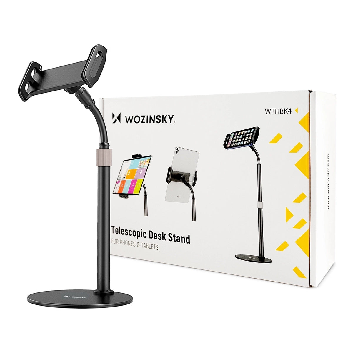Wozinsky stojak na tablet i telefon na biurko czarny (WTHBK4) – zdjęcie 15