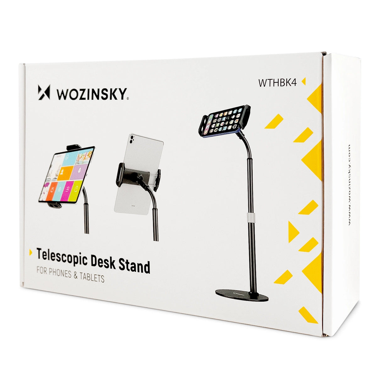 Wozinsky stojak na tablet i telefon na biurko czarny (WTHBK4) – zdjęcie 5