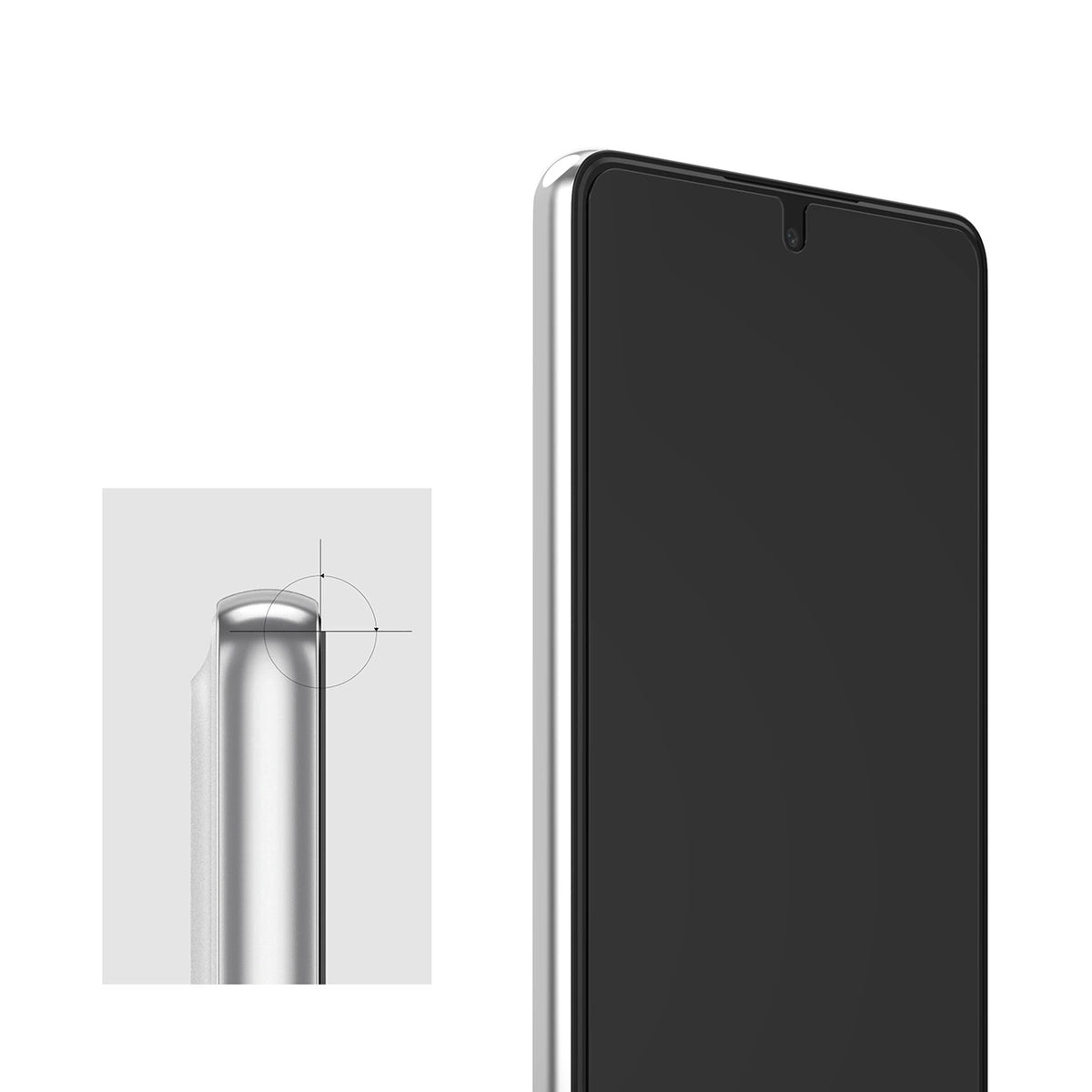 Ringke Invisible Defender ID Glass szkło hartowane 2,5D 0,33 mm Samsung – zdjęcie 3