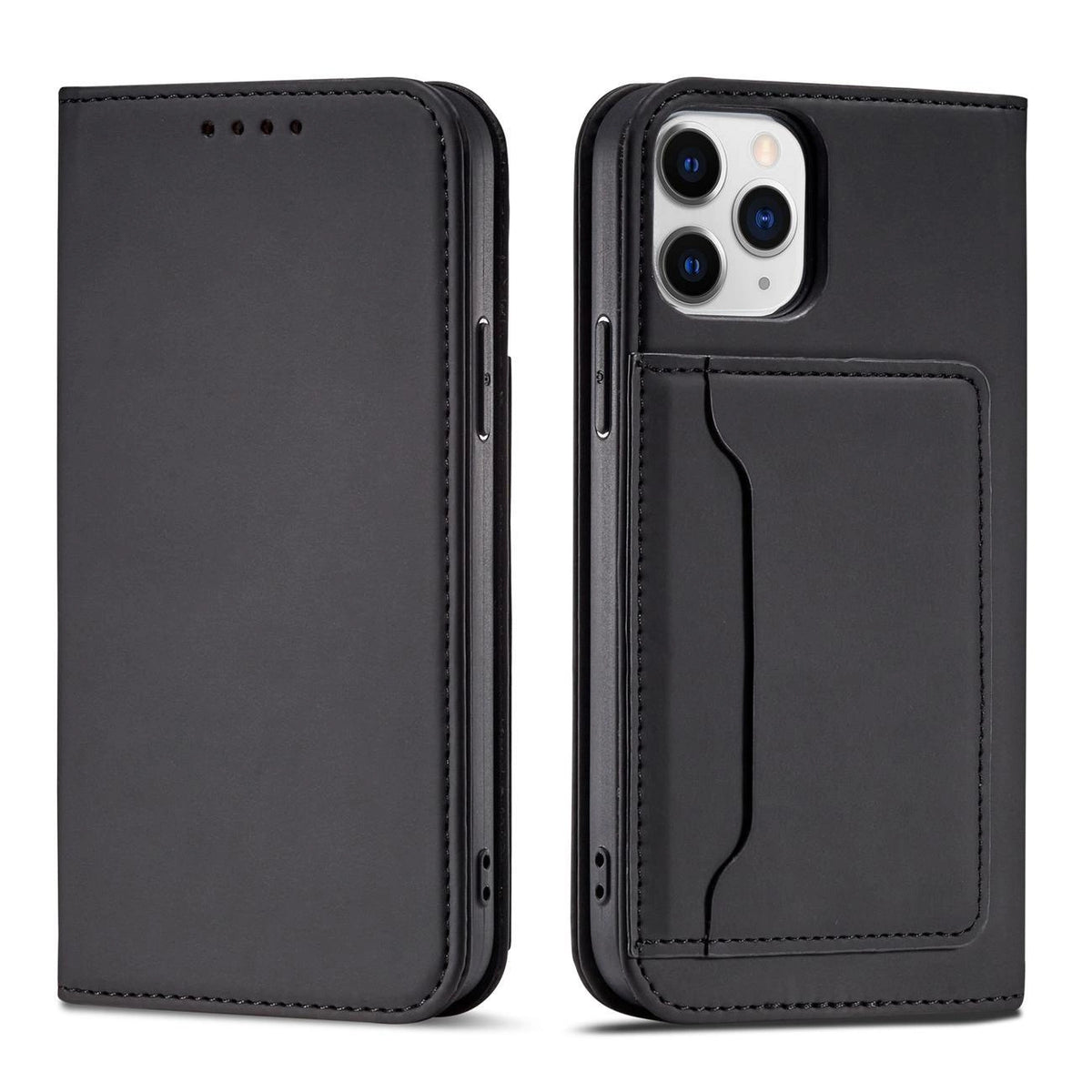 Magnet Card Case etui do iPhone 12 Pro na karty kartę podstawka czarny