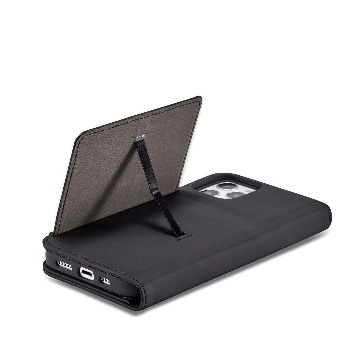 Magnet Card Case etui do iPhone 12 Pro na karty kartę podstawka czarny – zdjęcie 11