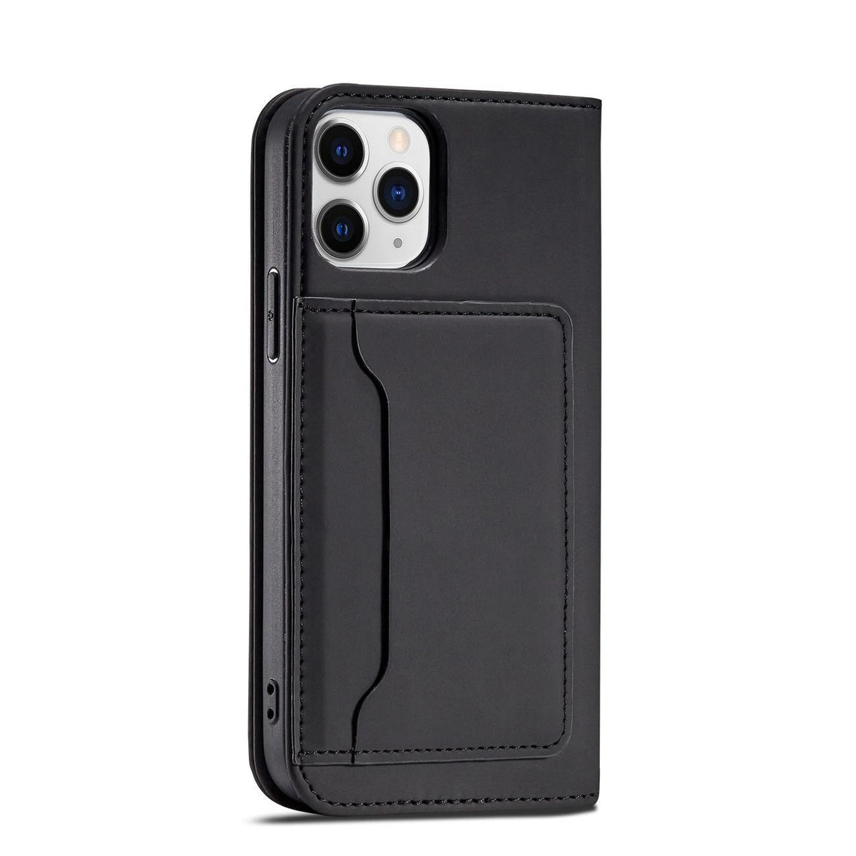 Magnet Card Case etui do iPhone 12 Pro na karty kartę podstawka czarny – zdjęcie 9