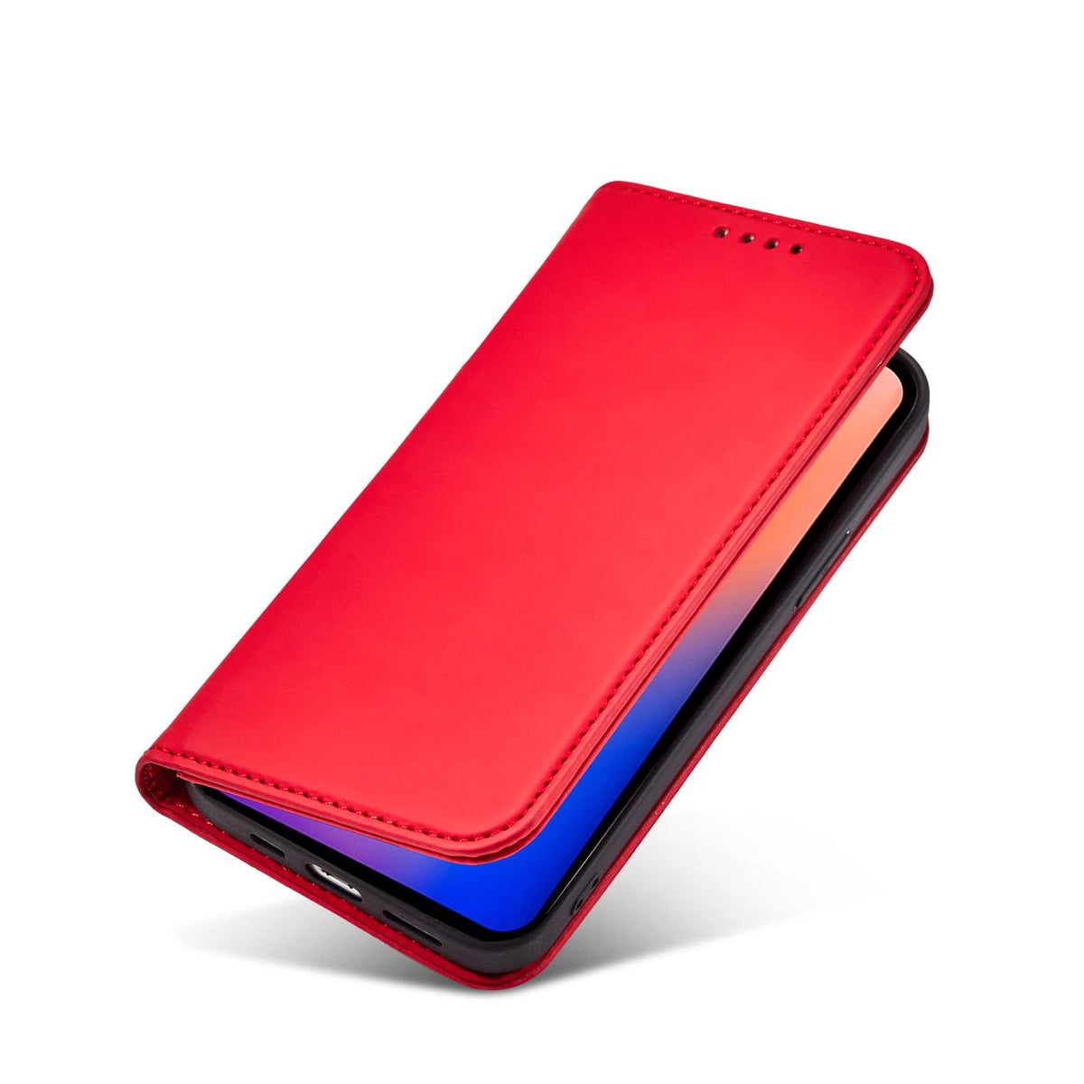 Magnet Card Case etui do iPhone 12 Pro na karty kartę podstawka czerwony – zdjęcie 8