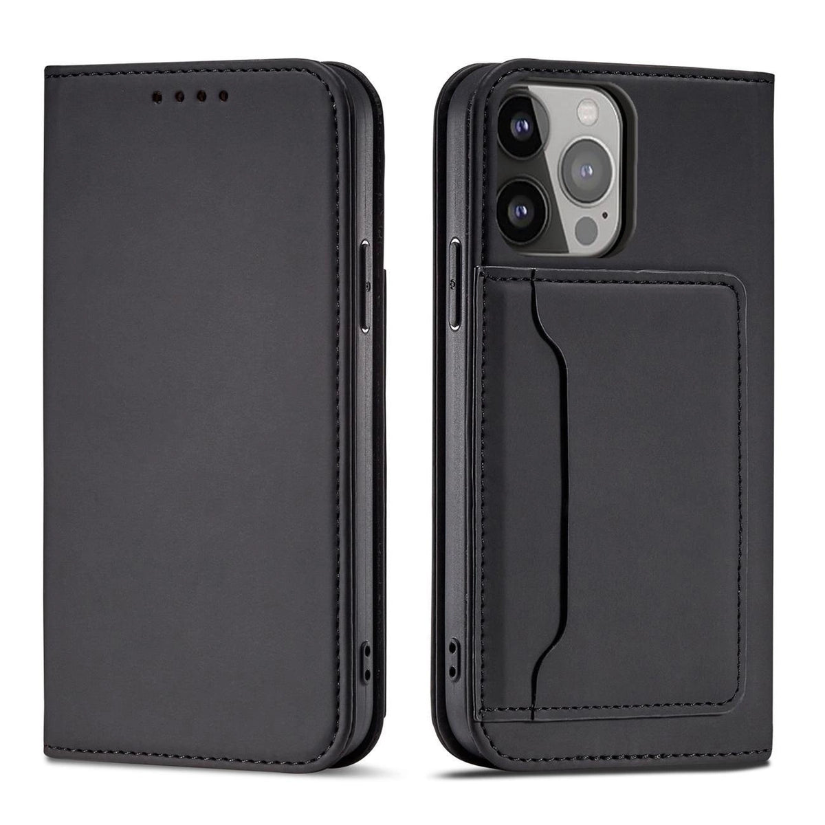 Magnet Card Case etui do iPhone 13 Pro na karty kartę podstawka czarny