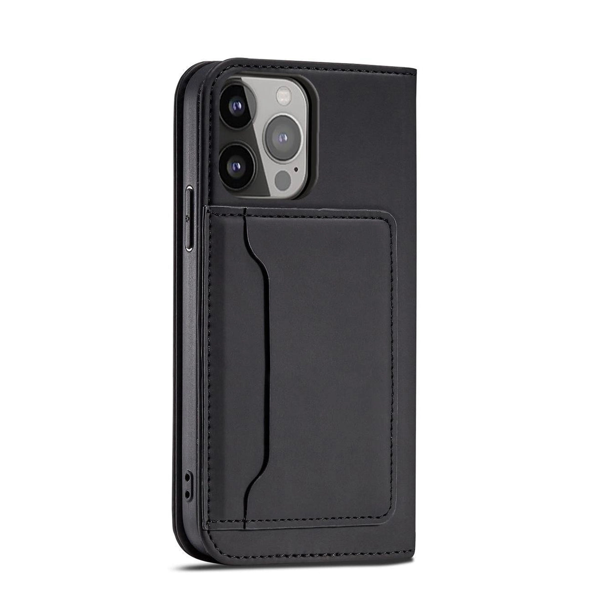 Magnet Card Case etui do iPhone 13 Pro na karty kartę podstawka czarny – zdjęcie 11