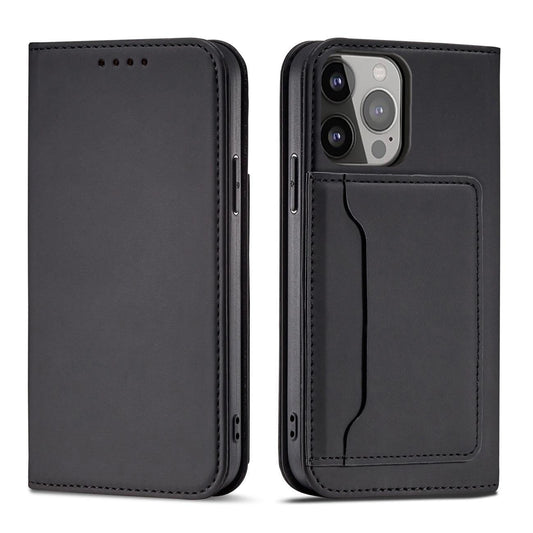 Magnet Card Case etui do iPhone 13 Pro na karty kartę podstawka czarny