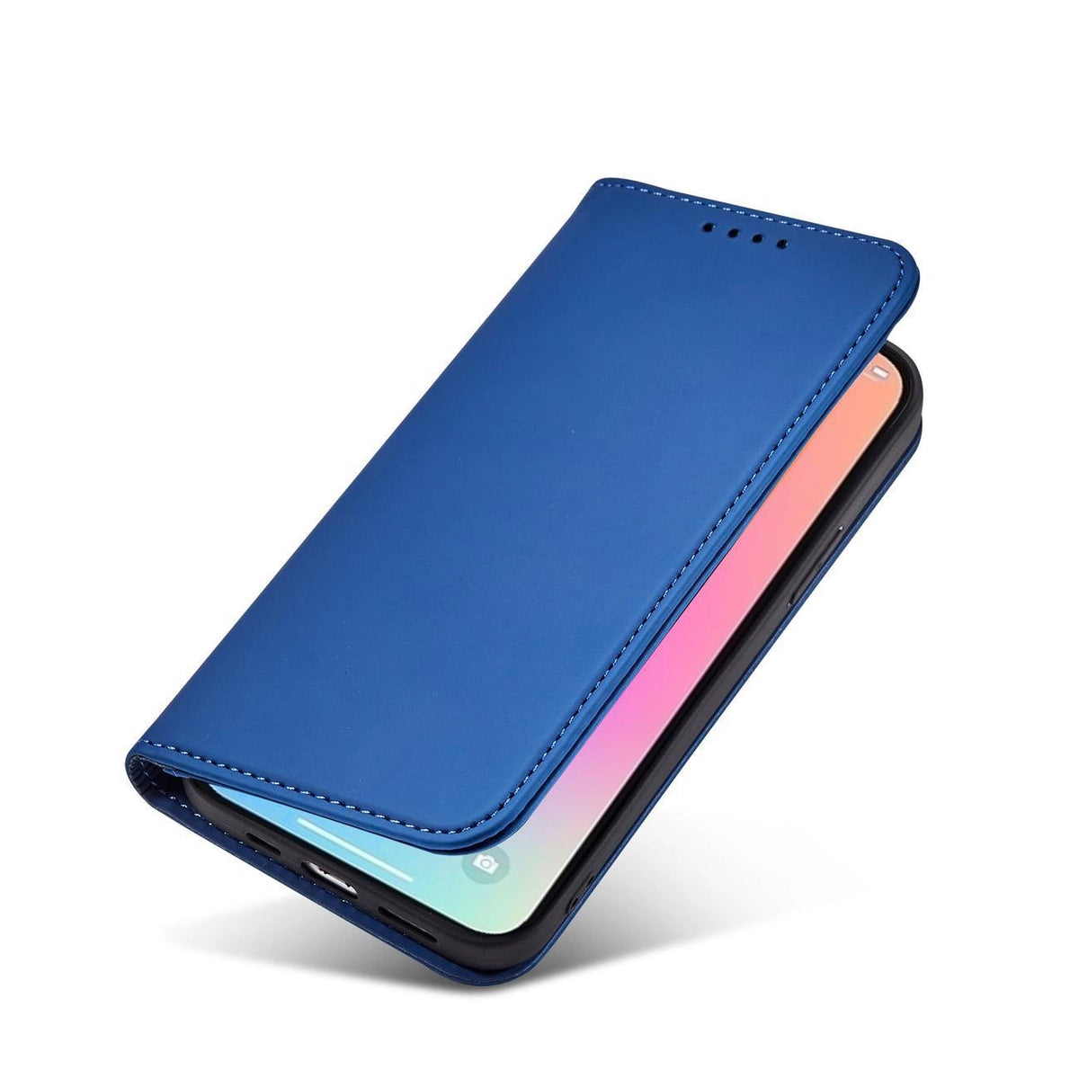 Magnet Card Case etui do iPhone 13 Pro na karty kartę podstawka niebieski – zdjęcie 12