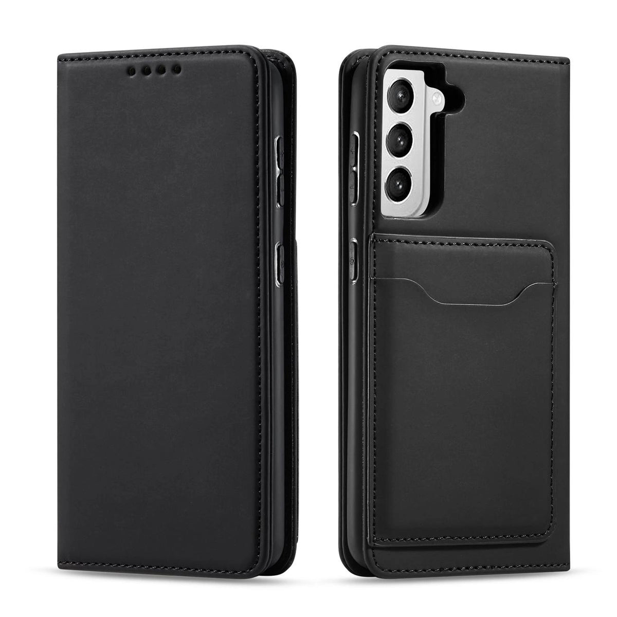 Magnet Card Case etui do Samsung Galaxy na karty kartę podstawka czarny