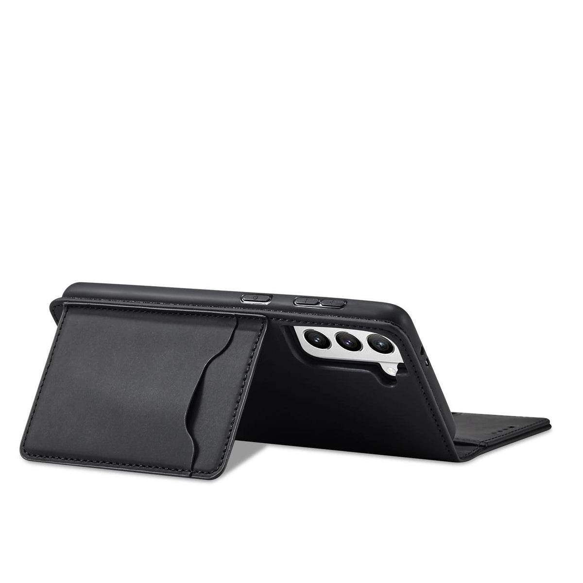 Magnet Card Case etui do Samsung Galaxy na karty kartę podstawka czarny – zdjęcie 3