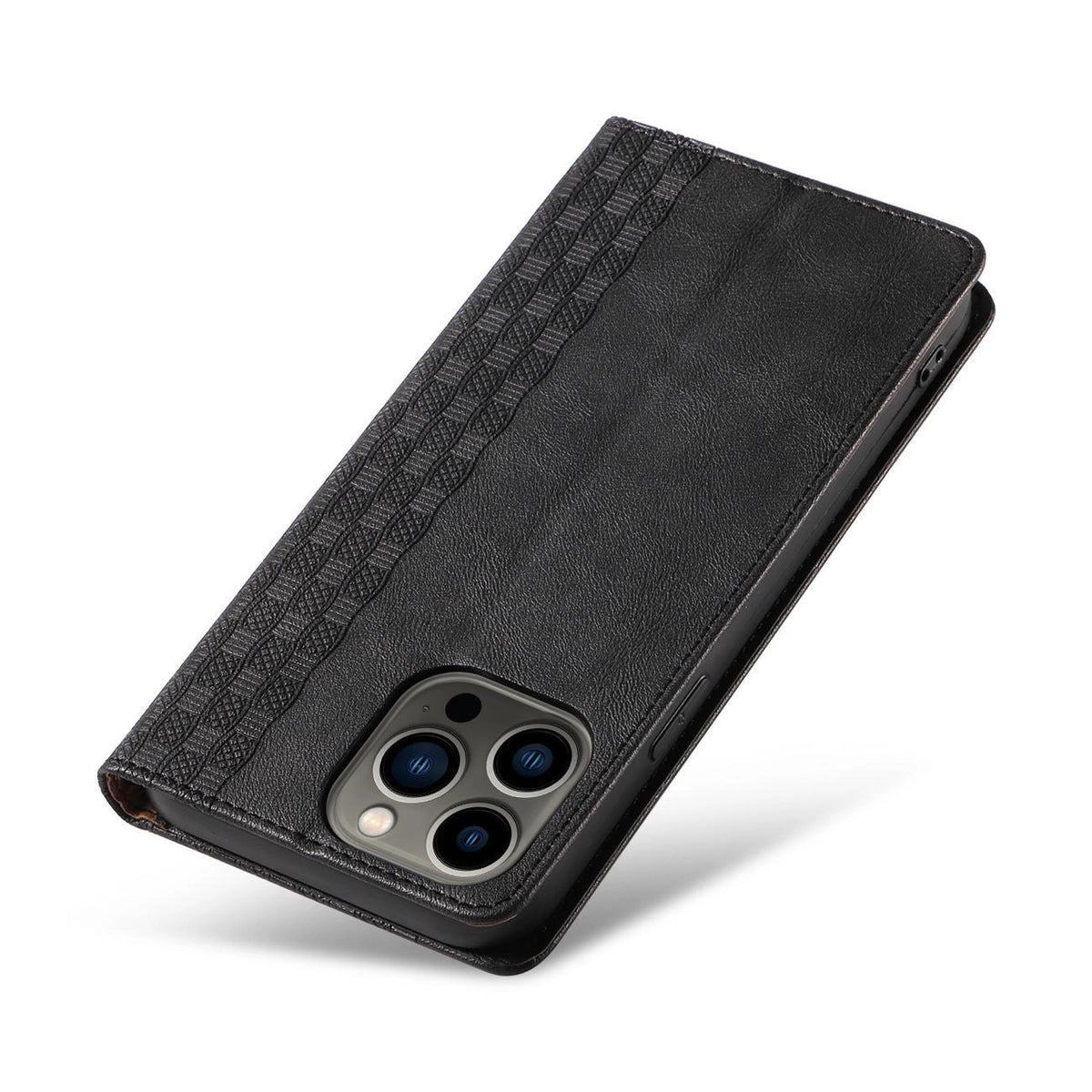 Magnet Strap Case etui do iPhone 12 Pro Max pokrowiec portfel + mini smycz – zdjęcie 11