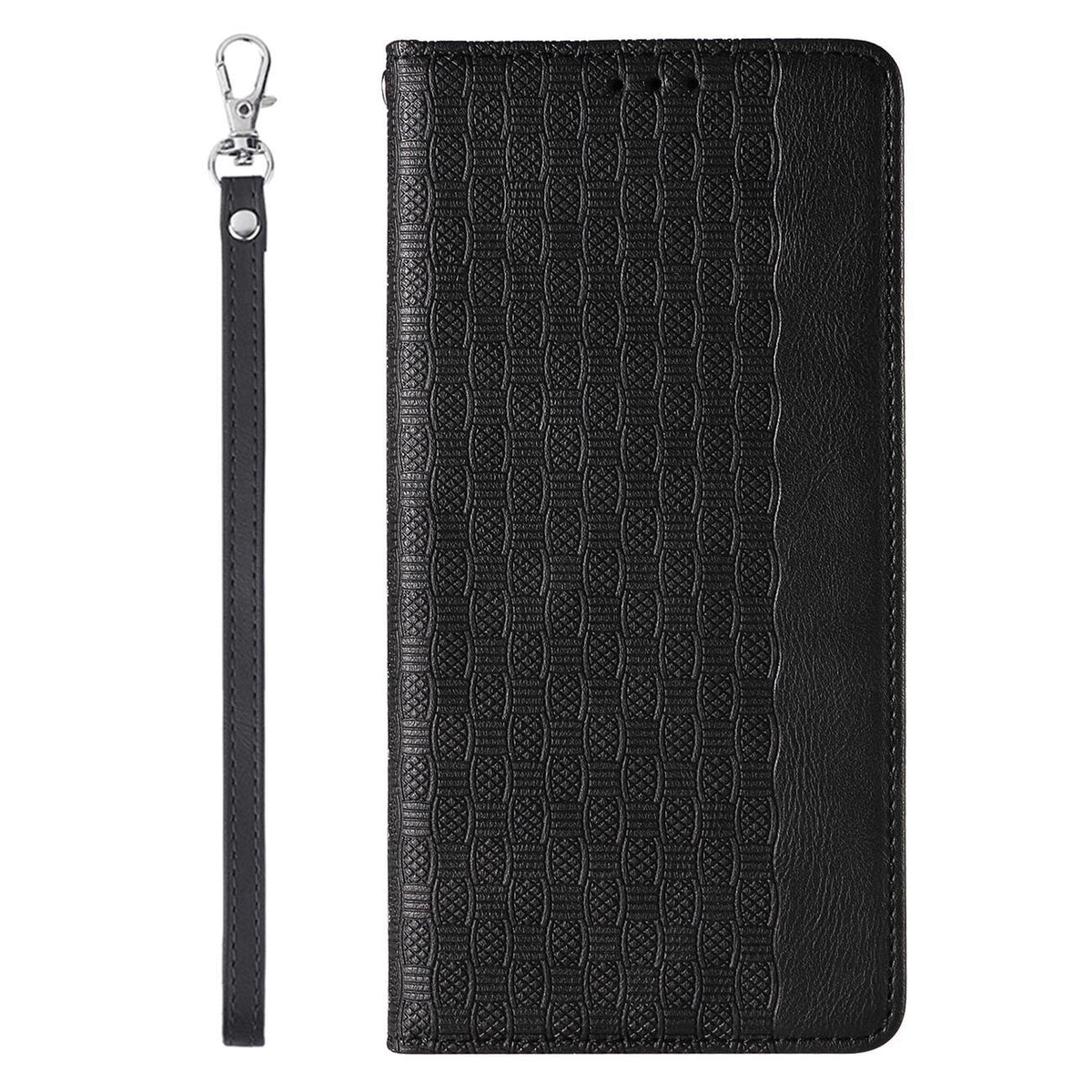 Magnet Strap Case etui do iPhone 12 Pro Max pokrowiec portfel + mini smycz – zdjęcie 5