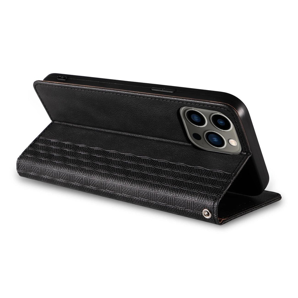 Magnet Strap Case etui do iPhone 13 Pro Max pokrowiec portfel + mini smycz – zdjęcie 10