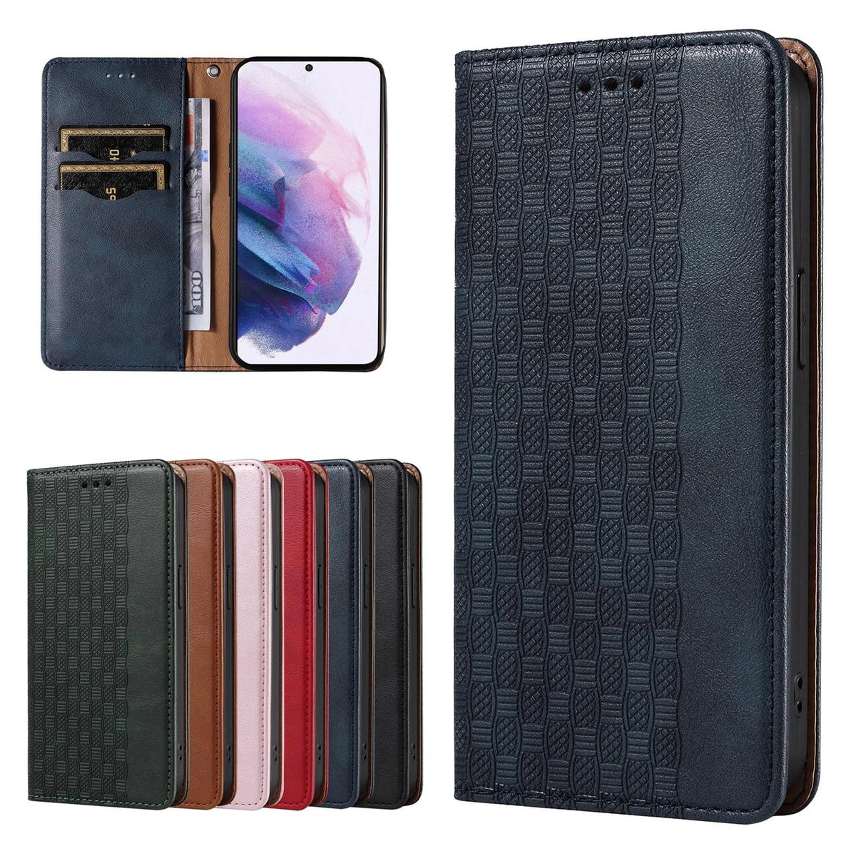 Magnet Strap Case etui do Samsung Galaxy S22+ (S22 Plus) pokrowiec portfel – zdjęcie 3