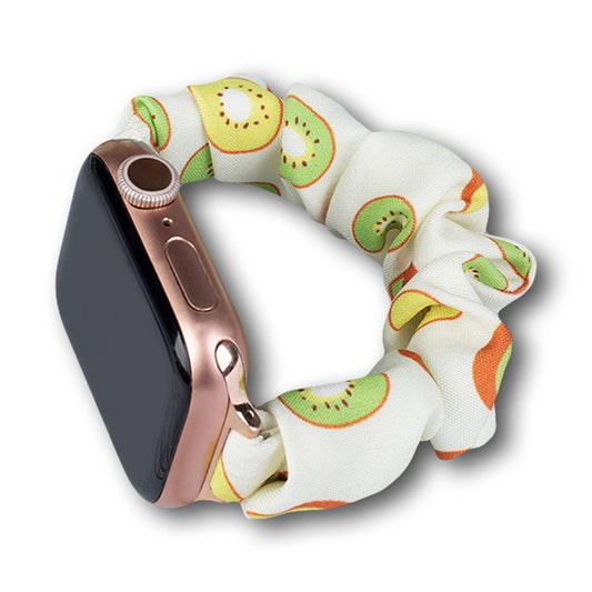 Materiałowa opaska do Apple Watch 38 / 40 / 41 mm pasek na gumce - kiwi