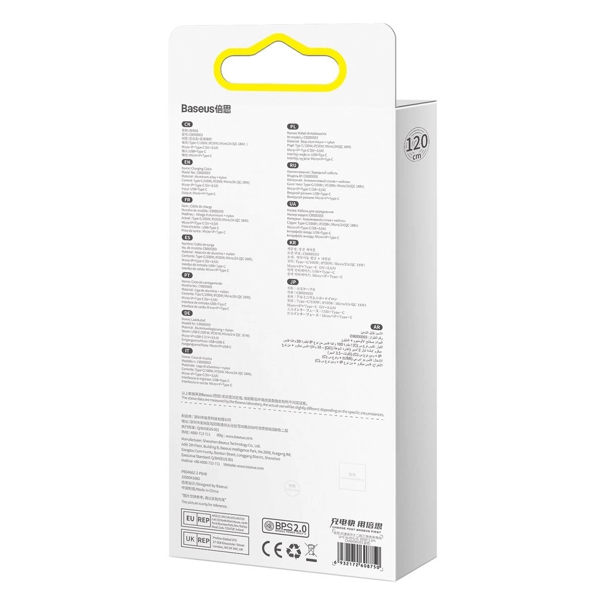 Baseus Flash Series II kabel USB Typ C / USB Typ A - USB Typ C / Lightning