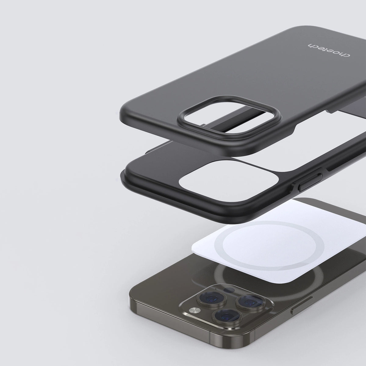 Choetech MFM Anti-drop etui pokrowiec iPhone 13 Pro Max czarny
