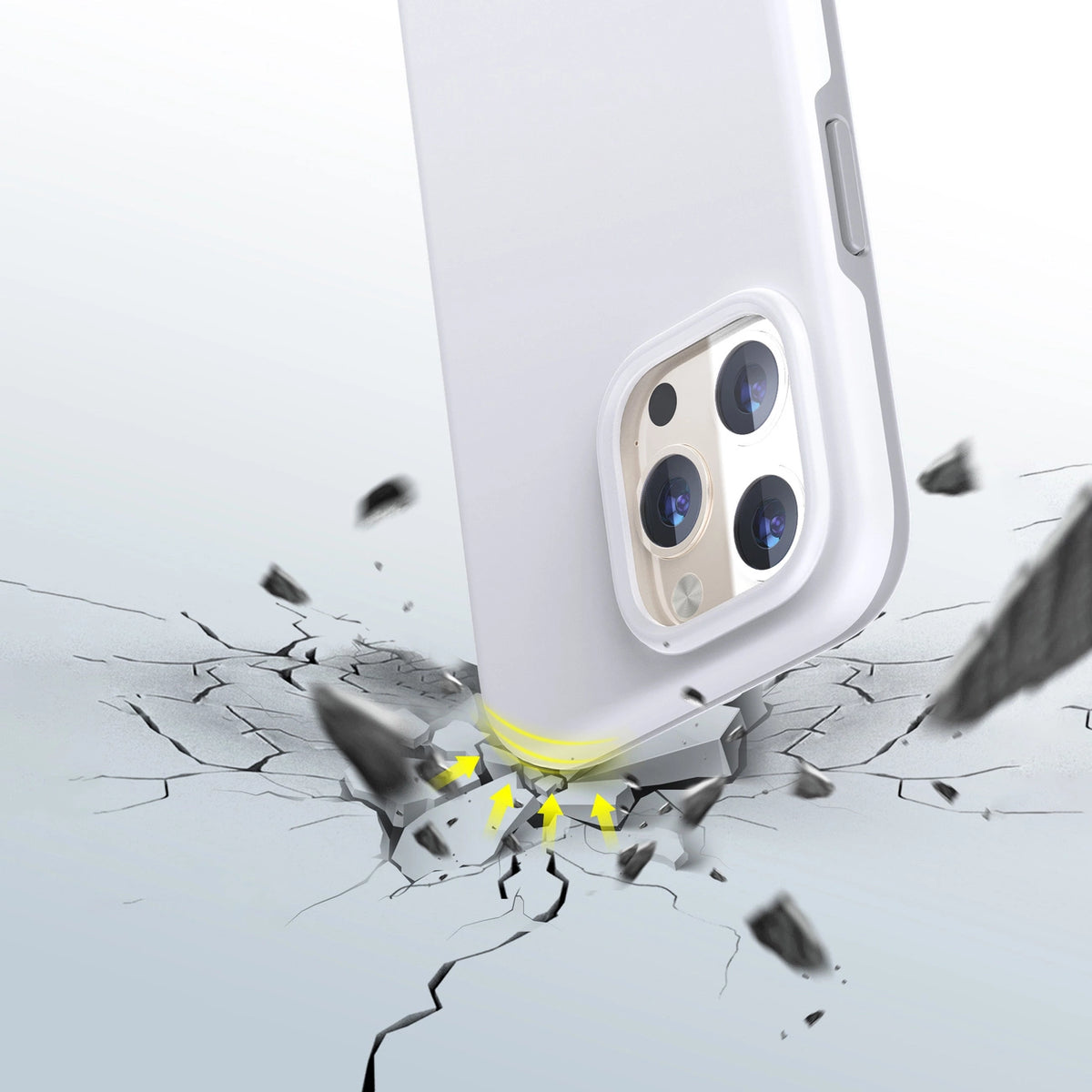 Choetech MFM Anti-drop etui pokrowiec iPhone 13 Pro Max biały