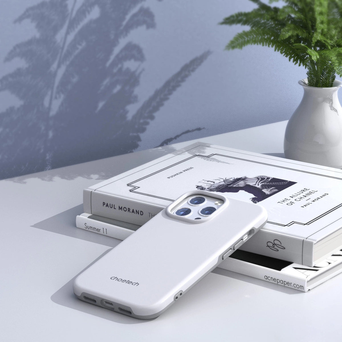 Choetech MFM Anti-drop etui pokrowiec iPhone 13 Pro Max biały
