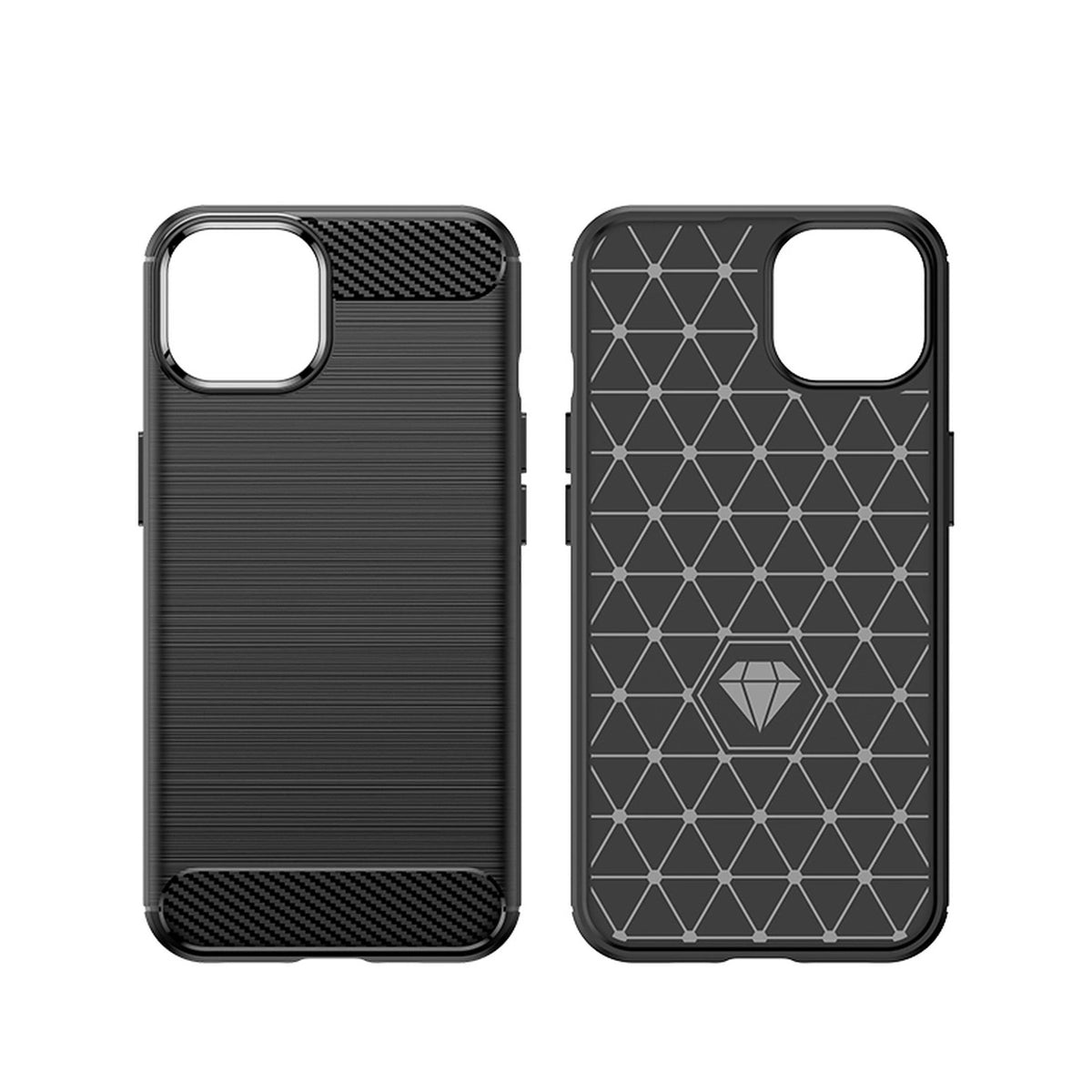 Carbon Case etui iPhone 14 Plus elastyczny żelowy na tył plecki niebieski – zdjęcie 14