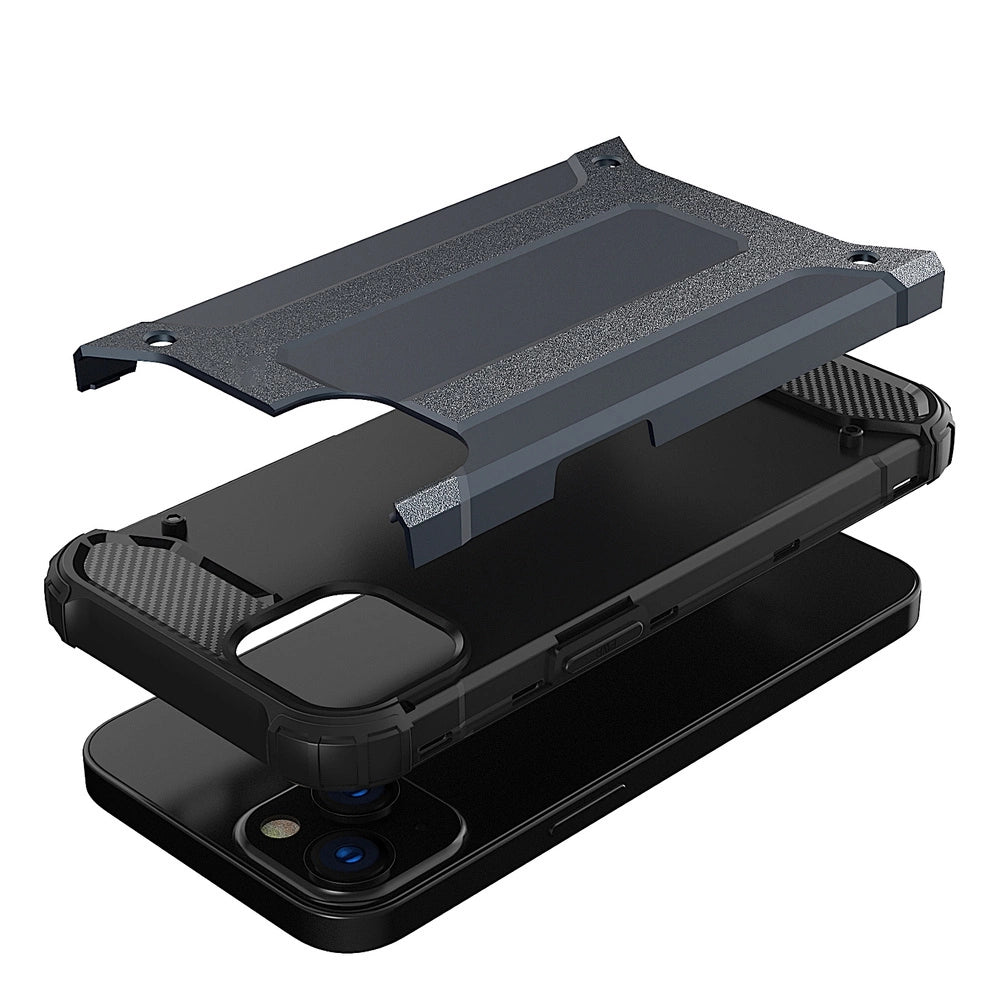 Hybrid Armor etui iPhone 14 Plus pancerny hybrydowy pokrowiec niebieskie – zdjęcie 7