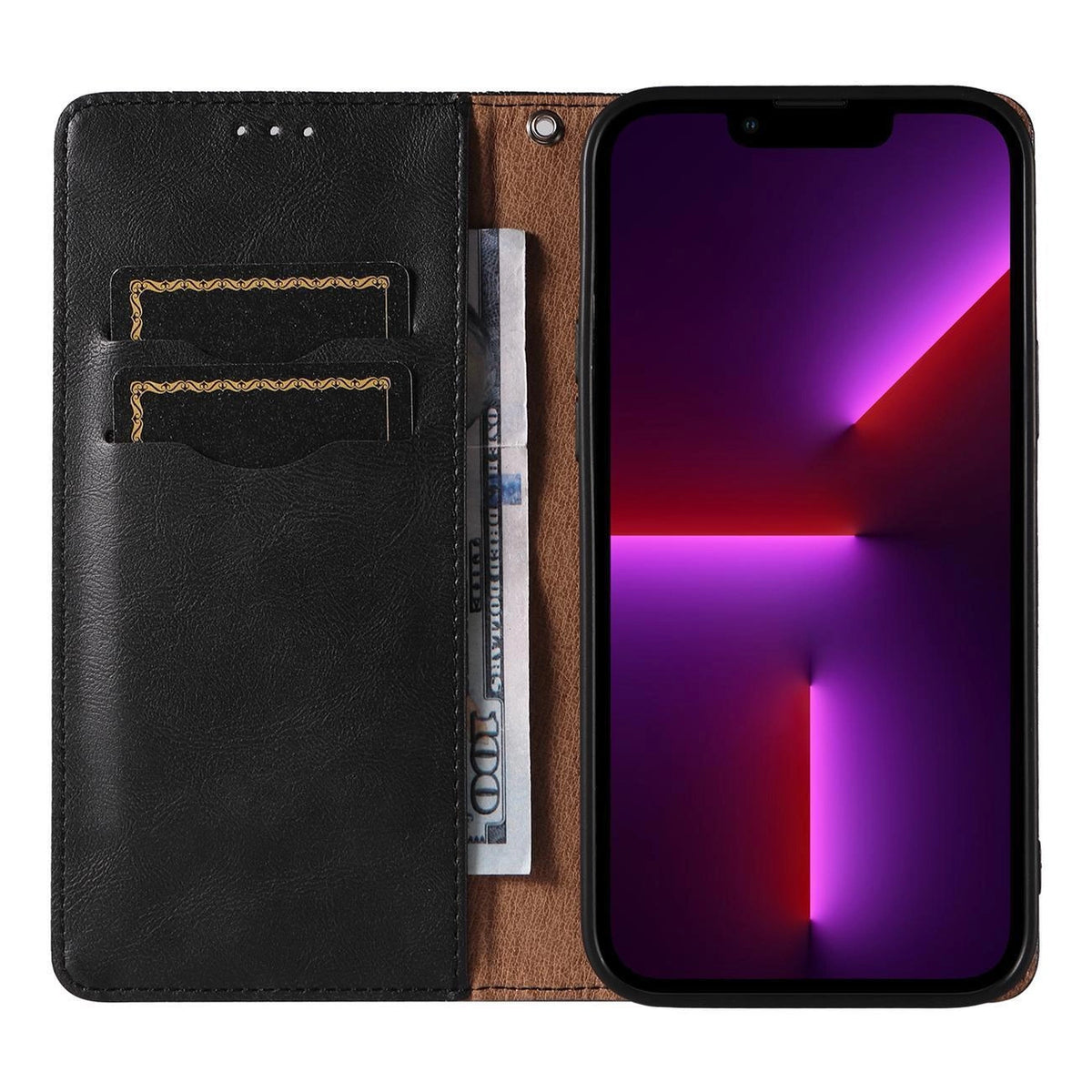 Magnet Strap Case etui iPhone 14 Pro Max pokrowiec z klapką portfel mini – zdjęcie 2
