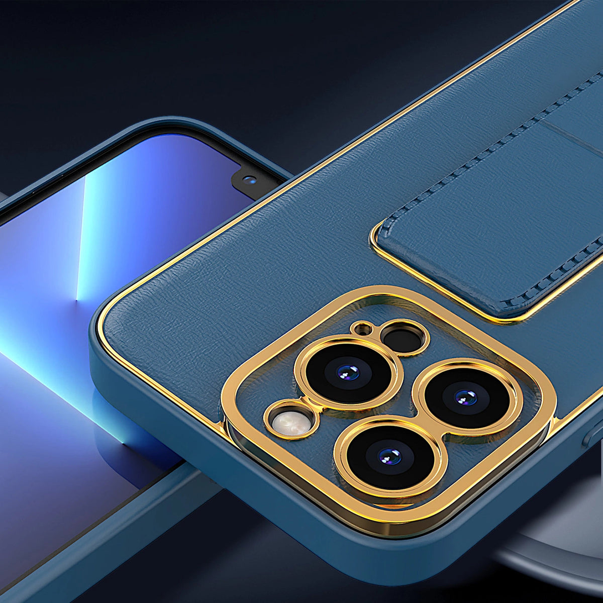 New Kickstand Case etui do iPhone 12 Pro z podstawką czerwony