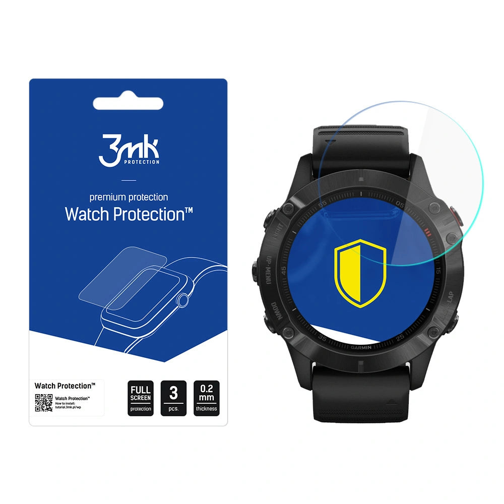 Szkło hybrydowe 3mk Watch Protection v. na Garmin Fenix 6 Pro